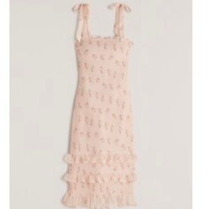 Abercrombie Tiered smocked midi dress